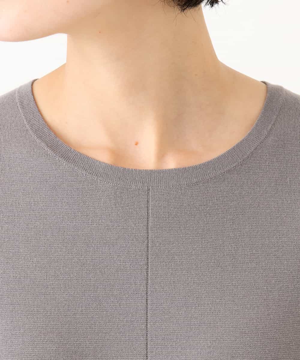 NHAJD11390 GIANNI LO GIUDICE(小さいサイズ)(メゾン ドゥ サンク) ヴィスコースミラノワンピース グレー