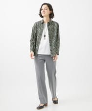 NHBAC80230 GIANNI LO GIUDICE(小さいサイズ)(メゾン ドゥ サンク) LIBERTYプリントシャツブラウス（MARGUERITE） カーキ系