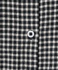 NHBAE23230 GIANNI LO GIUDICE(小さいサイズ)(メゾン ドゥ サンク) シャーリング起毛ブラウス ベージュ（ストライプ）