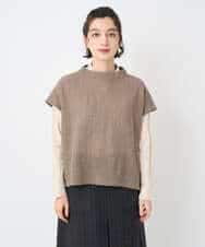 NHBAE36230 GIANNI LO GIUDICE(小さいサイズ)(メゾン ドゥ サンク) [セットアップ対応]リファインガーゼベストブラウス ベージュ