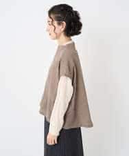 NHBAE36230 GIANNI LO GIUDICE(小さいサイズ)(メゾン ドゥ サンク) [セットアップ対応]リファインガーゼベストブラウス ベージュ