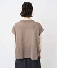 NHBAE36230 GIANNI LO GIUDICE(小さいサイズ)(メゾン ドゥ サンク) [セットアップ対応]リファインガーゼベストブラウス ベージュ