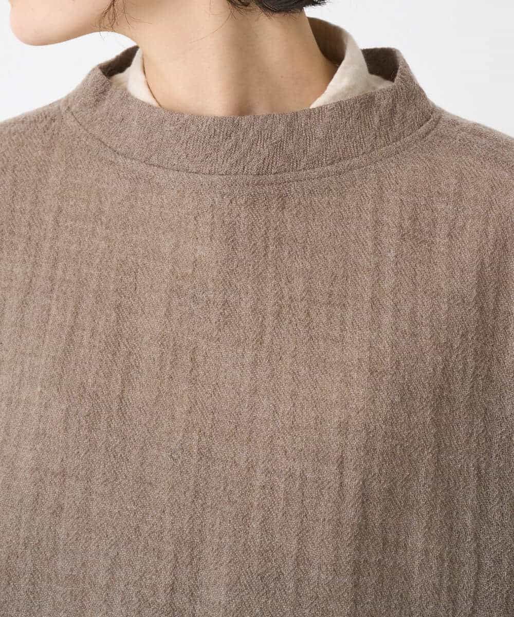 NHBAE36230 GIANNI LO GIUDICE(小さいサイズ)(メゾン ドゥ サンク) [セットアップ対応]リファインガーゼベストブラウス ベージュ