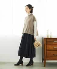 NHBAE36230 GIANNI LO GIUDICE(小さいサイズ)(メゾン ドゥ サンク) [セットアップ対応]リファインガーゼベストブラウス ベージュ