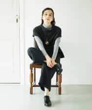 NHBAE36230 GIANNI LO GIUDICE(小さいサイズ)(メゾン ドゥ サンク) [セットアップ対応]リファインガーゼベストブラウス ベージュ