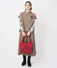 NHBAE36230 GIANNI LO GIUDICE(小さいサイズ)(メゾン ドゥ サンク) [セットアップ対応]リファインガーゼベストブラウス ベージュ