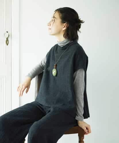 NHBAE36230 GIANNI LO GIUDICE(小さいサイズ) [セットアップ対応]リファインガーゼベストブラウス