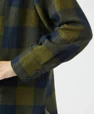 NHBAF15330 GIANNI LO GIUDICE(小さいサイズ)(メゾン ドゥ サンク) [日本製]リファインガーゼブロックチェックブラウス イエロー系