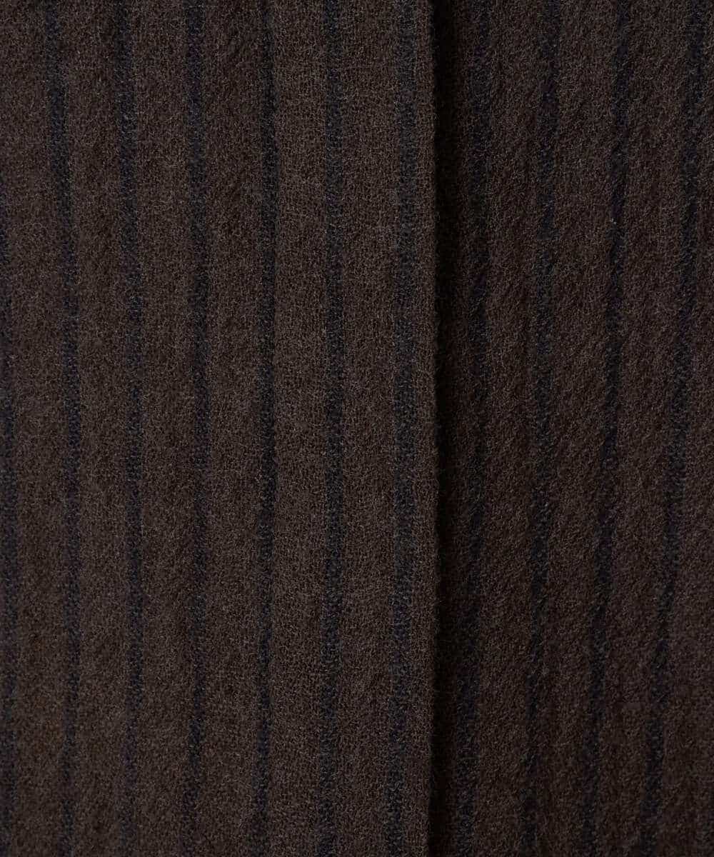 NHBAF85310 GIANNI LO GIUDICE(小さいサイズ)(メゾン ドゥ サンク) リファインガーゼストライプブラウス ベージュ