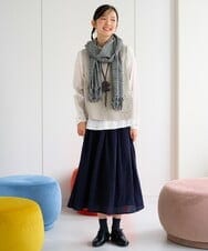 NHBAH46230 GIANNI LO GIUDICE(小さいサイズ)(メゾン ドゥ サンク) ウールリファインガーゼベスト ネイビー