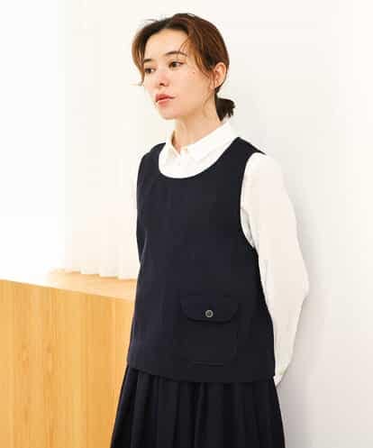 NHBAH46230 GIANNI LO GIUDICE(小さいサイズ) ウールリファインガーゼベスト