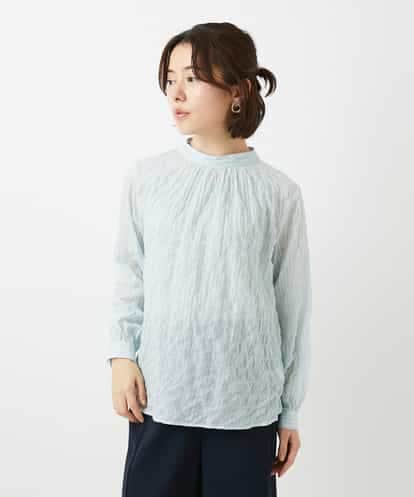 NHBED82230 GIANNI LO GIUDICE(小さいサイズ) テンセルシャーリングストライプブラウス