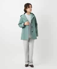 NHBED82230 GIANNI LO GIUDICE(小さいサイズ)(メゾン ドゥ サンク) テンセルシャーリングストライプブラウス グリーン