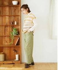 NHBEF14230 GIANNI LO GIUDICE(小さいサイズ)(メゾン ドゥ サンク) シャーリングシャンブレーブラウス ライトブルー