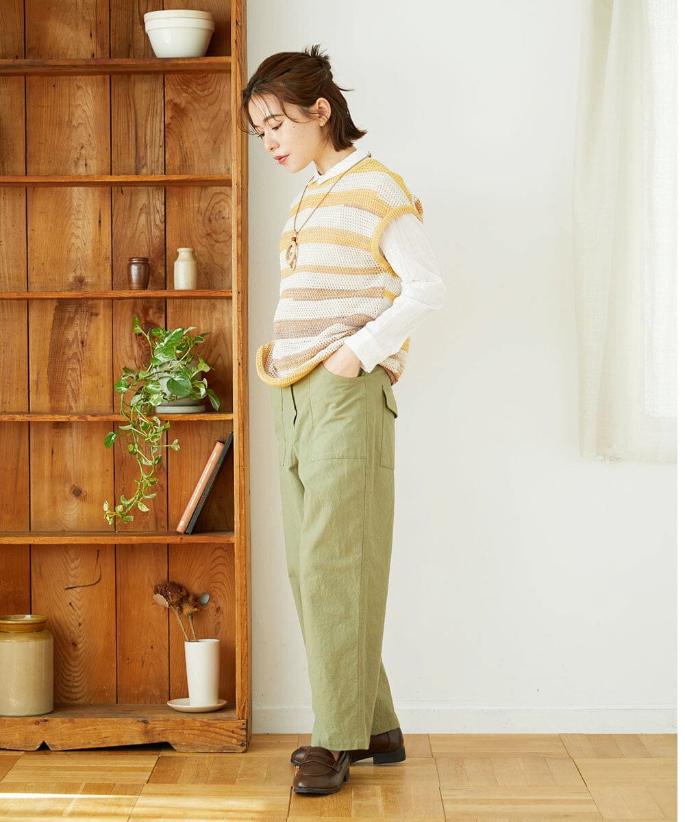 NHBEF14230 GIANNI LO GIUDICE(小さいサイズ)(メゾン ドゥ サンク) シャーリングシャンブレーブラウス ライトブルー