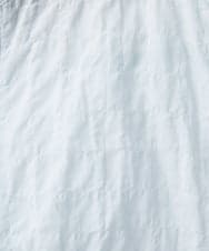 NHBEF14230 GIANNI LO GIUDICE(小さいサイズ)(メゾン ドゥ サンク) シャーリングシャンブレーブラウス ライトブルー