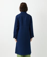 NHBEF15390 GIANNI LO GIUDICE(小さいサイズ)(メゾン ドゥ サンク) [セットアップ対応]二重織ガーゼデニム製品染めブラウス ネイビー