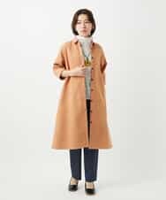 NHBEF15390 GIANNI LO GIUDICE(小さいサイズ)(メゾン ドゥ サンク) [セットアップ対応]二重織ガーゼデニム製品染めブラウス ネイビー
