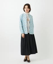 NHBEF80260 GIANNI LO GIUDICE(小さいサイズ)(メゾン ドゥ サンク) LIBERTYプリントシャツブラウス（Leontine Dream） ブルー