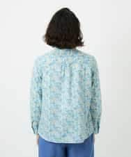 NHBEF80260 GIANNI LO GIUDICE(小さいサイズ)(メゾン ドゥ サンク) LIBERTYプリントシャツブラウス（Leontine Dream） ブルー