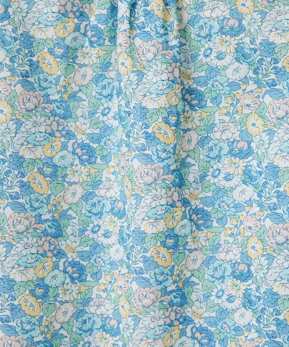 NHBEF80260 GIANNI LO GIUDICE(小さいサイズ)(メゾン ドゥ サンク) LIBERTYプリントシャツブラウス（Leontine Dream） ブルー