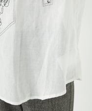 NHBGA32330 GIANNI LO GIUDICE(小さいサイズ)(メゾン ドゥ サンク) コットンガーゼ刺繍ブラウス ホワイト