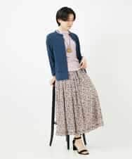 NHBGA42270 GIANNI LO GIUDICE(小さいサイズ)(メゾン ドゥ サンク) スタンドカラーデザインブラウス スモーキーグリーン