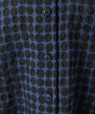 NHBGB04250 GIANNI LO GIUDICE(小さいサイズ)(メゾン ドゥ サンク) 塩縮ドットシャツブラウス ブルー系