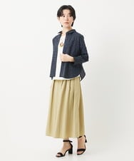NHBGB04250 GIANNI LO GIUDICE(小さいサイズ)(メゾン ドゥ サンク) 塩縮ドットシャツブラウス ブルー系