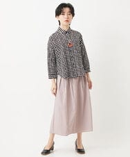 NHBGB04250 GIANNI LO GIUDICE(小さいサイズ)(メゾン ドゥ サンク) 塩縮ドットシャツブラウス ブルー系