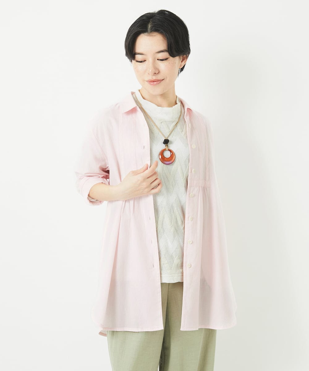 NHBGC81260 GIANNI LO GIUDICE(小さいサイズ)(メゾン ドゥ サンク) デニムチュニックブラウス ネイビー