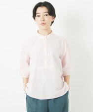 NHBGC82260 GIANNI LO GIUDICE(小さいサイズ)(メゾン ドゥ サンク) デニムプルオーバーブラウス ホワイト