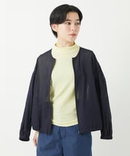 NHBGC85270 GIANNI LO GIUDICE(小さいサイズ)(メゾン ドゥ サンク) コットンオーガンジーシアーブルゾン ホワイト