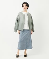 NHBGC85270 GIANNI LO GIUDICE(小さいサイズ)(メゾン ドゥ サンク) コットンオーガンジーシアーブルゾン ホワイト
