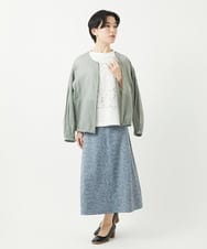 NHBGC85270 GIANNI LO GIUDICE(小さいサイズ)(メゾン ドゥ サンク) コットンオーガンジーシアーブルゾン ホワイト