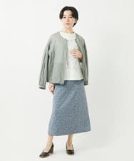 NHBGC85270 GIANNI LO GIUDICE(小さいサイズ)(メゾン ドゥ サンク) コットンオーガンジーシアーブルゾン ホワイト