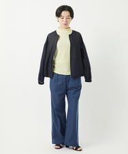 NHBGC85270 GIANNI LO GIUDICE(小さいサイズ)(メゾン ドゥ サンク) コットンオーガンジーシアーブルゾン ホワイト