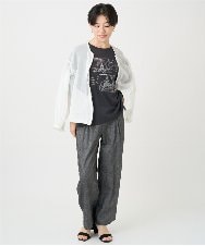 NHBGC85270 GIANNI LO GIUDICE(小さいサイズ)(メゾン ドゥ サンク) コットンオーガンジーシアーブルゾン ホワイト