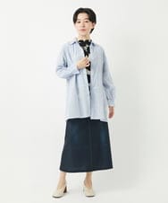 NHBGC90200 GIANNI LO GIUDICE(小さいサイズ)(メゾン ドゥ サンク) コットンボイル襟付きデザインシャツ ホワイト
