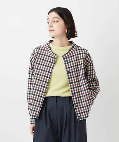 NHBGD23250 GIANNI LO GIUDICE(小さいサイズ) 塩縮ギンガムプリントブラウス