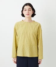 NHBGD31290 GIANNI LO GIUDICE(小さいサイズ)(メゾン ドゥ サンク) シャドーボイルドットブラウス イエロー