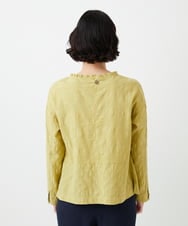 NHBGD31290 GIANNI LO GIUDICE(小さいサイズ)(メゾン ドゥ サンク) シャドーボイルドットブラウス イエロー