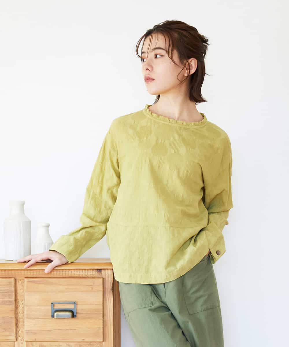 NHBGD31290 GIANNI LO GIUDICE(小さいサイズ) シャドーボイルドットブラウス