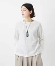 NHBGD31290 GIANNI LO GIUDICE(小さいサイズ)(メゾン ドゥ サンク) シャドーボイルドットブラウス イエロー