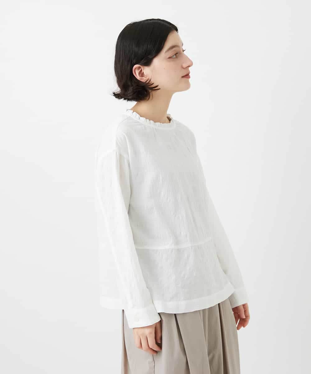 NHBGD31290 GIANNI LO GIUDICE(小さいサイズ)(メゾン ドゥ サンク) シャドーボイルドットブラウス イエロー