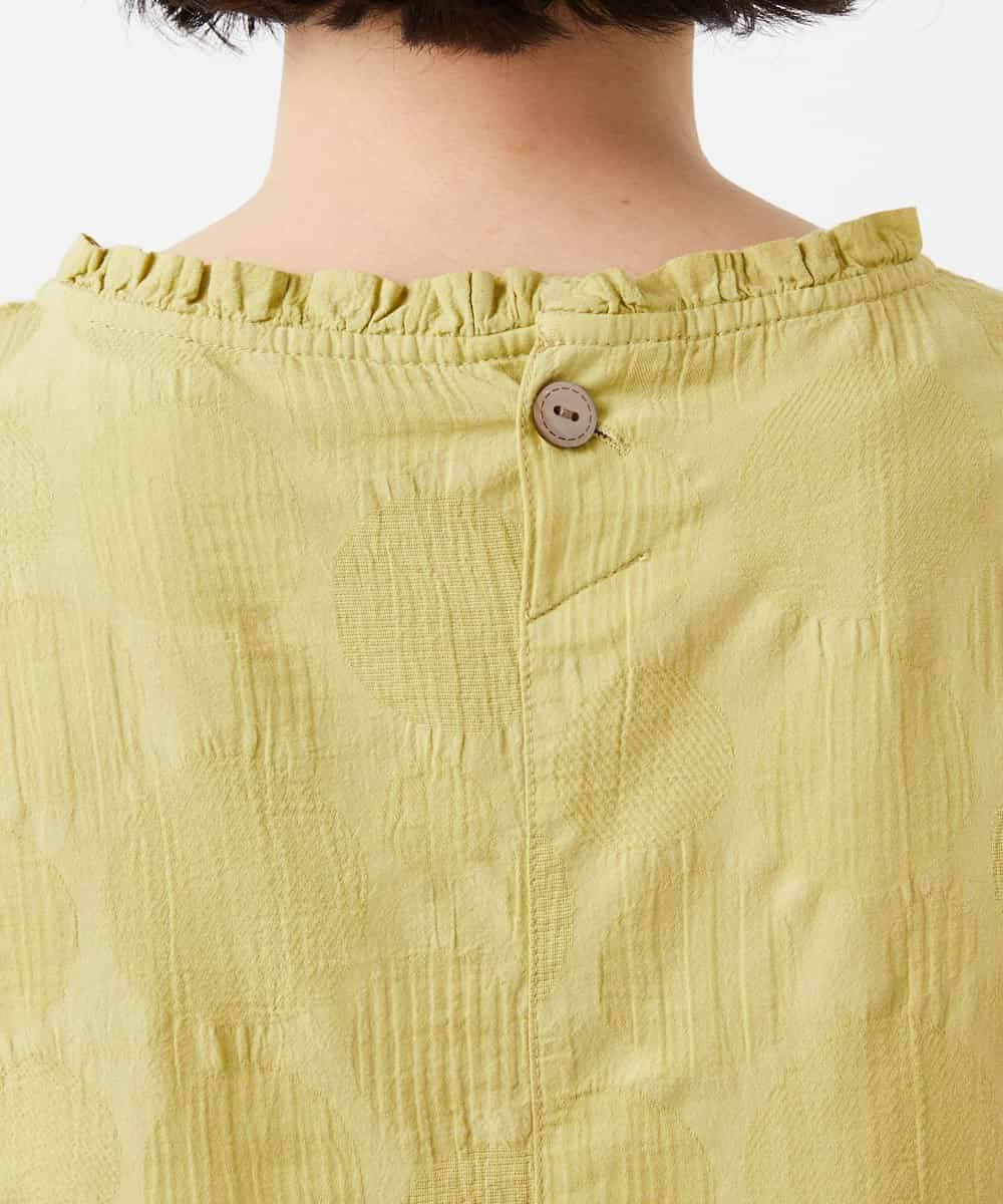 NHBGD31290 GIANNI LO GIUDICE(小さいサイズ)(メゾン ドゥ サンク) シャドーボイルドットブラウス イエロー