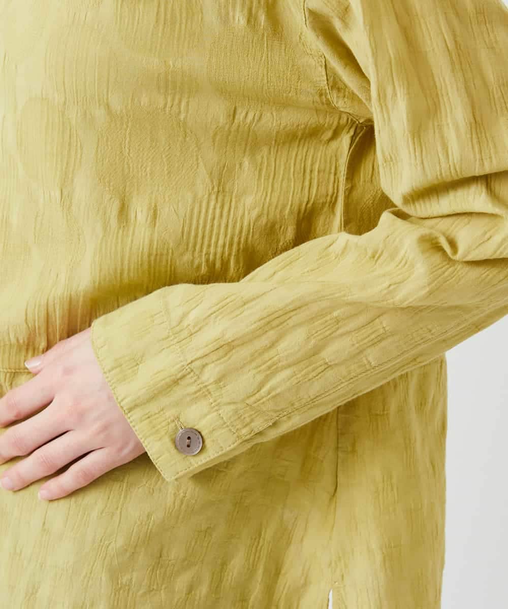 NHBGD31290 GIANNI LO GIUDICE(小さいサイズ)(メゾン ドゥ サンク) シャドーボイルドットブラウス イエロー