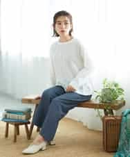 NHBGD31290 GIANNI LO GIUDICE(小さいサイズ)(メゾン ドゥ サンク) シャドーボイルドットブラウス イエロー