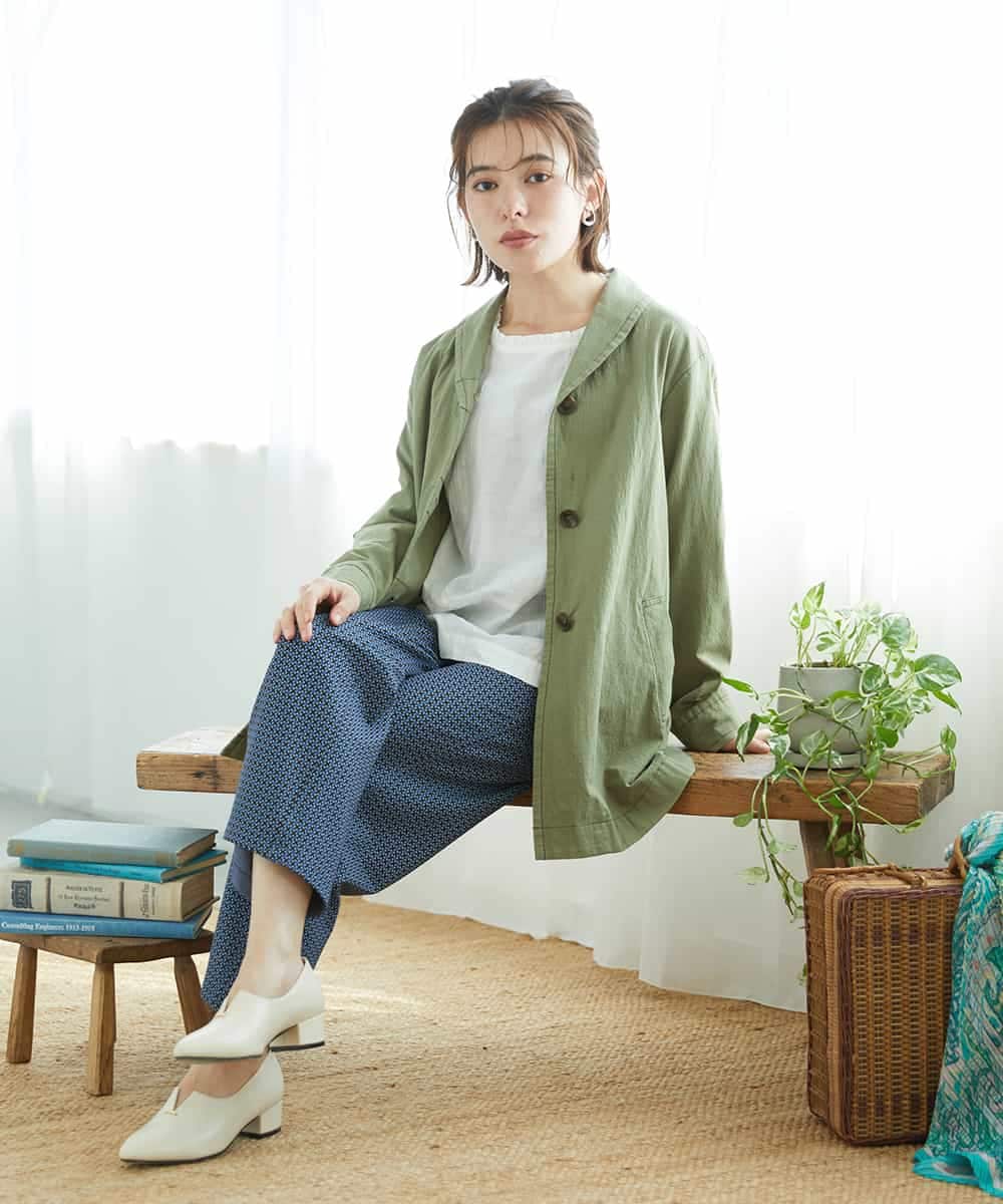 NHBGD31290 GIANNI LO GIUDICE(小さいサイズ)(メゾン ドゥ サンク) シャドーボイルドットブラウス イエロー