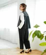 NHBGD31290 GIANNI LO GIUDICE(小さいサイズ)(メゾン ドゥ サンク) シャドーボイルドットブラウス イエロー